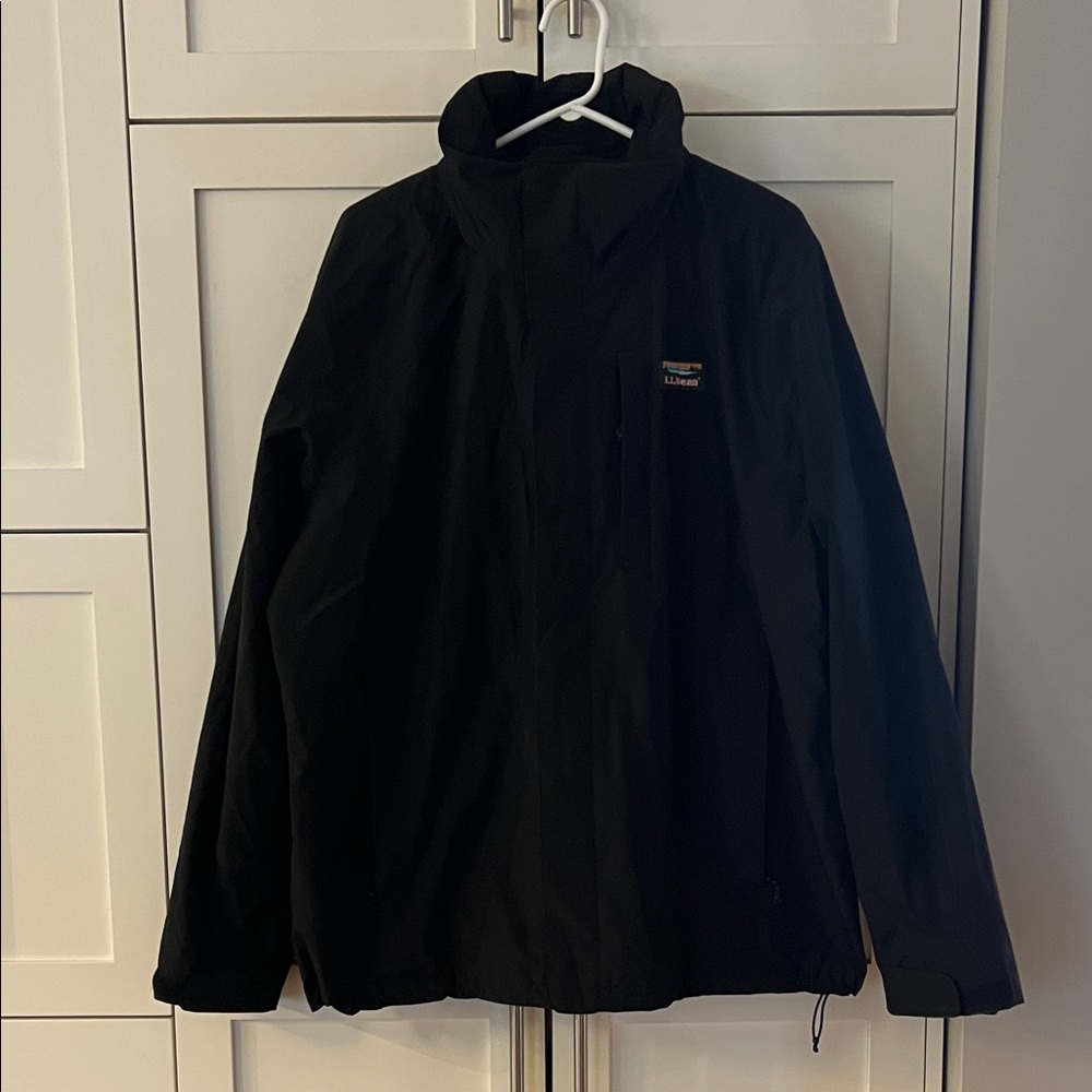 L.L. Bean Men's Black Hybrid Winter Jacket